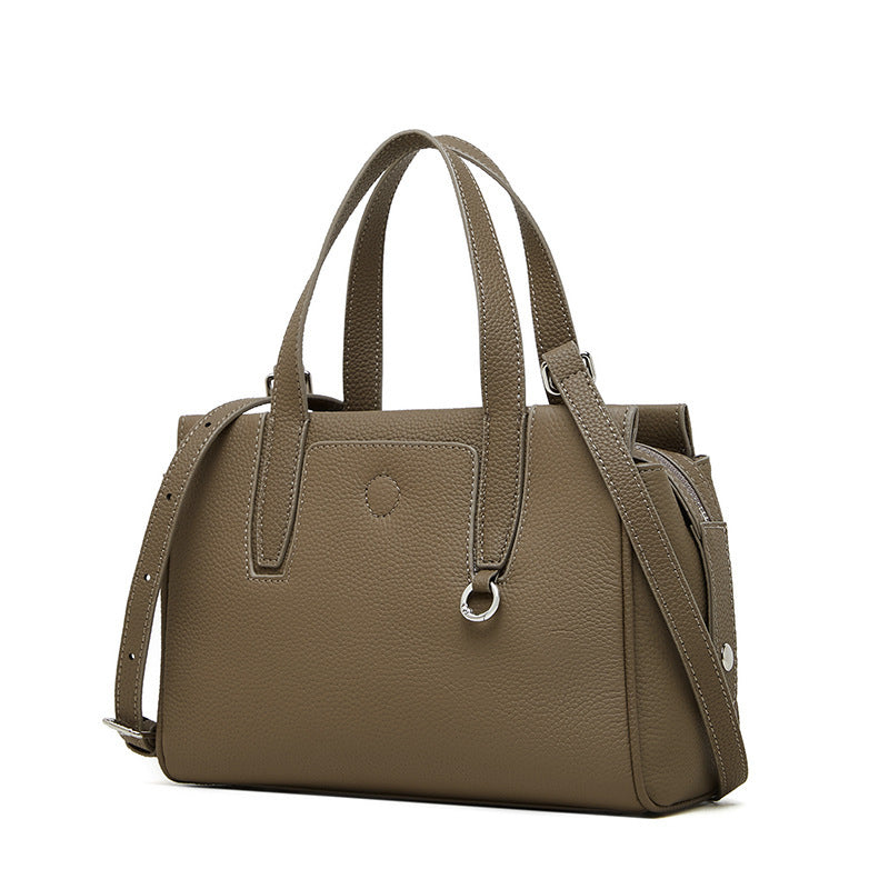 Cowhide Portable Large-capacity Crossbody Bag